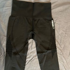 Gymshark Black Capris Workout Leggings (M)